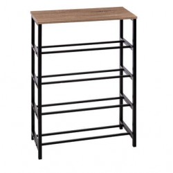 ZAPATERO ALIAJ 4B METAL MADERA 63X30X90C