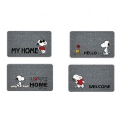 Felpudo Snoopy moqueta gris 40x68cm