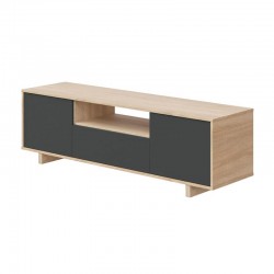 Mueble tv zaida roble gris 150x46x41cm