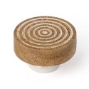 Pomo madera blanco 40mm 2uds