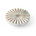 Pomo latón blanco decape 40mm 2uds