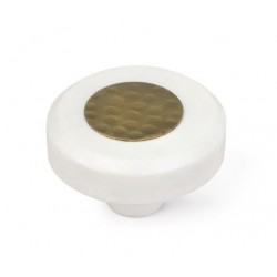 Pomo marmol laton pulido 41mm 2uds