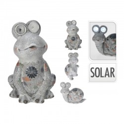 Figura solar jardín animales efecto piedra