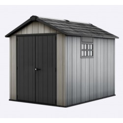 Cobertizo de resina Oakland gris 229x287x242cm 6m2