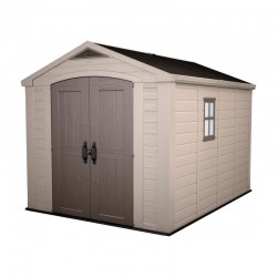 Cobertizo de resina Factor beige 257x332x243cm 8,1m2