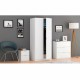 Armario ropero de melamina 2 puertas