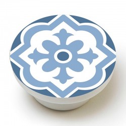 Pomo de mueble de madera mosaico E-245