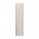 Tubo recto liso de aluminio blanco 1m