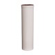 Tubo recto liso estanco de aluminio blanco M-H 60-100mm