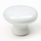 Pomo de mueble de porcelana blanco