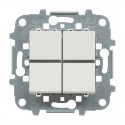 Conmutador/interruptor doble empotrable Zenit