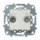 Toma intermedia R-TV-SAT empotrable blanca Zenit