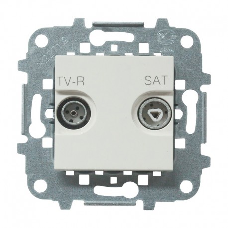 Toma intermedia R-TV-SAT empotrable blanca Zenit