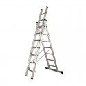 Escalera profesional aluminio 3x7 peldaños