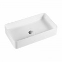 Lavabo cerámica sobre encimera TRE blanco 51x35cm