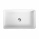 Lavabo cerámica sobre encimera TRE blanco 51x35cm