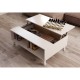 Mesa de centro elevable melamina Zaiken