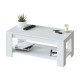 Mesa de centro elevable de melamina blanco artik Flow