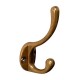 Colgador doble de metal dorado 4x3x10cm