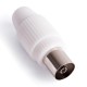 Conector de antena TV recto hembra