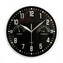 Reloj pared con higrómetro y termómetro