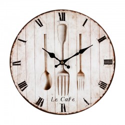 Reloj de pared MDF/metal vintage