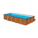 Piscina rectangular de madera Braga Sunbay Gre