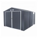 Garaje de metal Durham gris 480x320x235cm 15,36m2