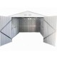 Garaje de metal Durham gris 480x320x235cm 15,36m2