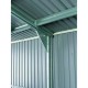 Garaje de metal Durham gris 480x320x235cm 15,36m2