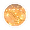 Guirnalda alambre luces LED 2xAA/LR6 IP20 luz cálida 3000K 200cm