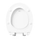 Tapa para inodoro WC de duroplast blanca Premium 3