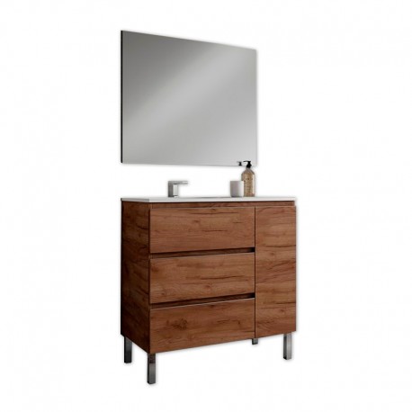 Mueble de baño Kotor tabaco 100cm