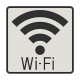 Cartel de Wi-Fi 120x120cm