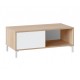 Mesa de centro de melamina blanco/roble Urban Plus