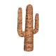 Cactus decorativo de mimbre marrón 38,5x16,5x75cm