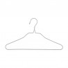 Set de 10 perchas de metal gris