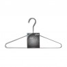 Set de 5 perchas de metal cromadas 40x21cm