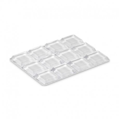 Gotas autoadhesivas protectoras 12,7x12,7x3mm 12uds.