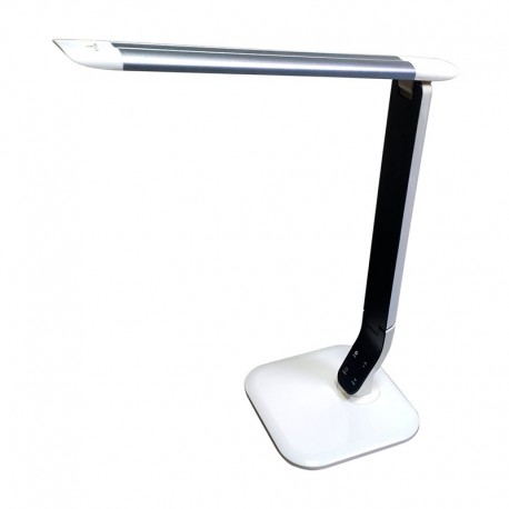 Flexo LED articulado regulable de plástico ABS blanco/plata 10W 800lm Euclasa