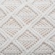 Cojín macramé marfil 30x50cm