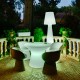Lámpara exterior polietileno blanco Lola