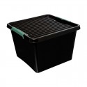 Caja de organización clip de polipropileno negra