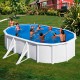 Piscina ovalada de acero blanco Atlantis Gre