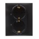 Base enchufe doble empotrable 2P + T Niloe Step Legrand