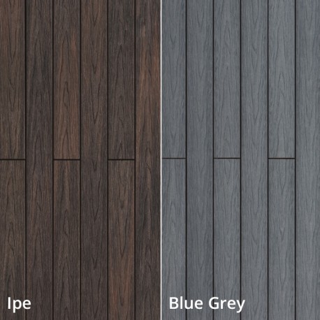 Tarima de exterior encapsulada Twin Ipe/Blue Grey 2200x140x22mm