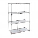 Estantería metal gris 6 compartimentos