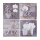 Lienzo impreso zen flor 28x28 cm varios modelos