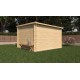 Cobertizo de madera Vallo 308x305x205cm 7,5m2