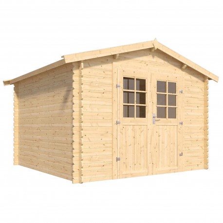 Cobertizo de madera Vallo 310x302x226cm 7,5m2